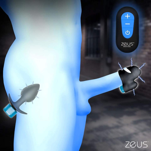 Zeus Electrosex - Plug & Teaser E-Stim Kit - Black 照片