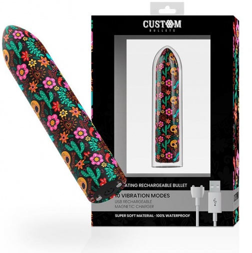 Custom Bullets - Floral Magnetic Bullet - Multicolor photo