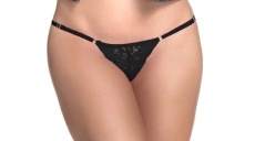 Mapale - 107 Lace Thong - Black - S/M 照片