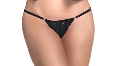 Mapale - 107 Lace Thong - Black - S/M photo