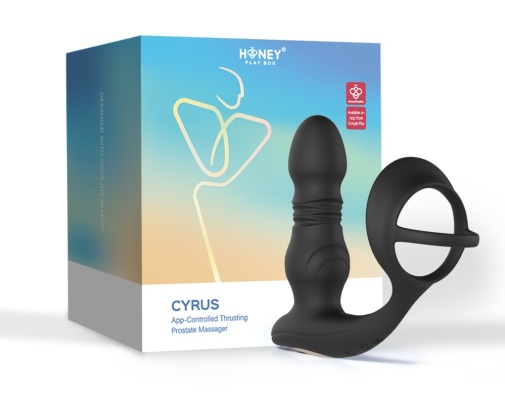 Honey Play Box - Cyrus Thrusting Prostate App Massager - Black 照片