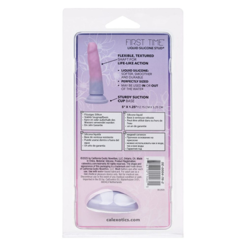 CEN - First Time Ombre Stud Dildo - Pink/Purple photo