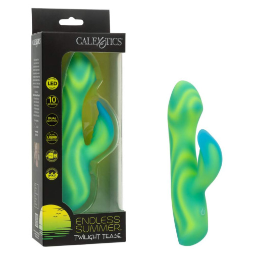 CEN - Twilight Tease LED Rabbit Vibrator - Green 照片