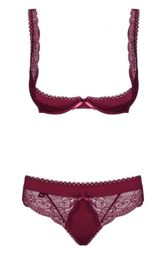 Obsessive - Miamor 内衣2件装 - 红色 - S/M 照片