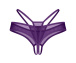 Obsessive - Vibres Crotchless Thong - Purple - 2XL/3XL photo-5
