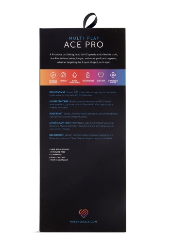 Nu Sensuelle - Ace Pro Multi Play G 点震动棒 - 黑色 照片
