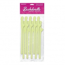 Pipedream - Glow In The Dark Dicky Sipping Straws 10 pc. photo