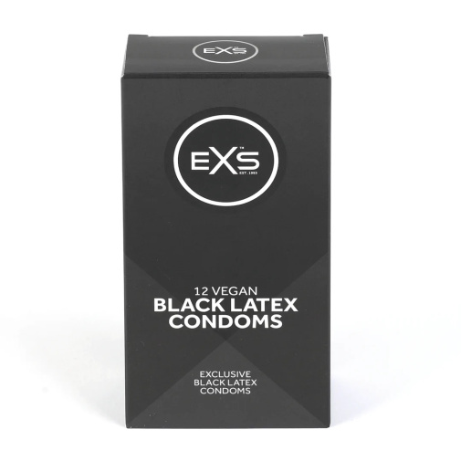 EXS - Vegan Black Latex Condoms 12's Pack 照片