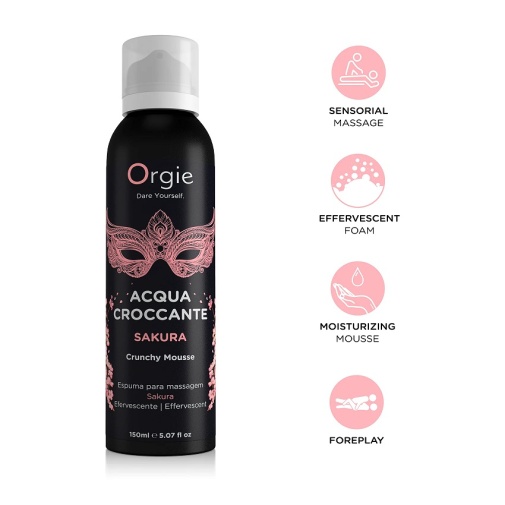 Orgie - Acqua Crocante Sakura Massage Foam - 150ml photo