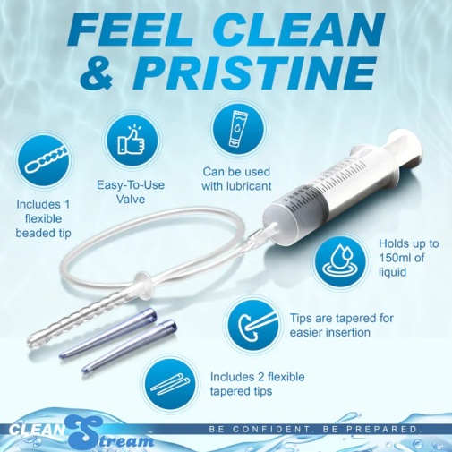 CleanStream - Enema Syringe w Attachments 照片