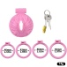 FAAK - Resin Pussy Chastity Cage - Pink 照片-10
