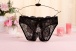 SB - Crotchless Lace Panties - Black photo-6