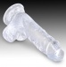 King Cock - 5" Cock w Balls - Clear photo-4