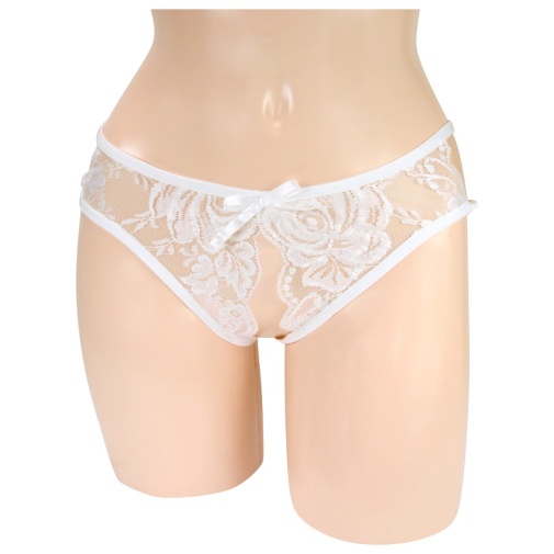 NPG - D048 Crotchless Panties - White photo