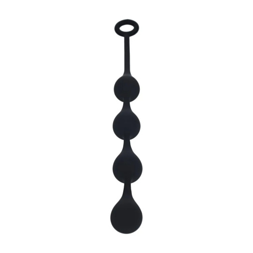 Levelz - Waterdrop Silicone Anal Balls M - Black 照片