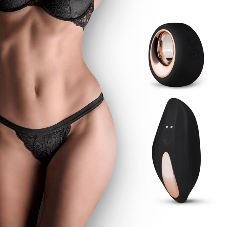 PantyRebel - Vibrating Tanga Thong - Black photo