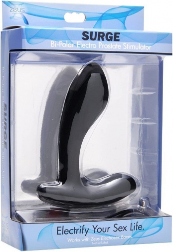 Zeus Electrosex - 正负极前列腺电激仪 - 黑色 照片