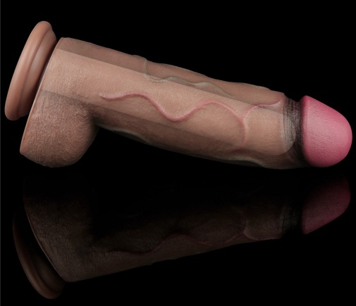 Lovetoy - 12" XXL Dual Layered Cock - Brown photo