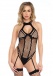 Leg Avenue - Keyhole Backless Halter Teddy - Black photo-3