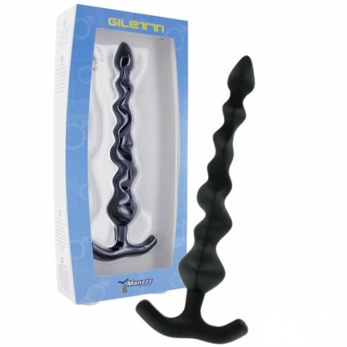 Manzzztoys - Giletti後庭串珠塞 黑色 照片
