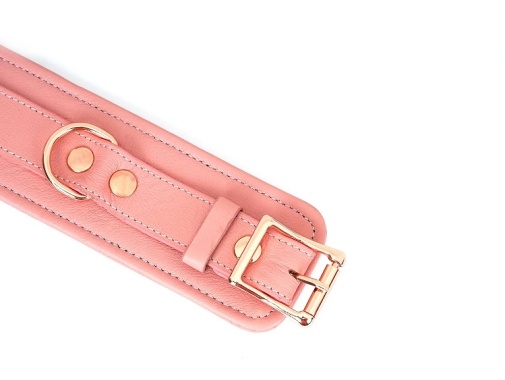 Liebe Seele - Premium Leather Wrist Cuffs - Pink photo