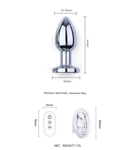 Kiotos - Vibro LED Butt Plug S 照片