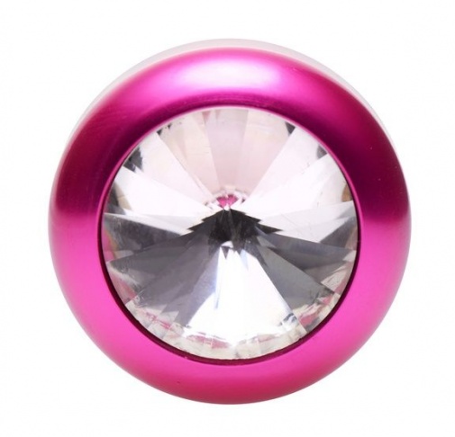 Vogue - Solitaire Gem Aluminum Anal Plug - Pink photo