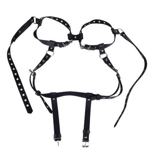 FAAK - Breast Bondage Belt - Black 照片