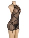 Ohyeah - Garter Mesh Dress - Black - M 照片-4