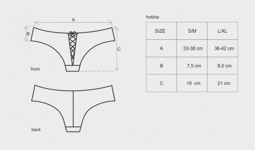 Obsessive - Hotina Shorties - White - S/M photo