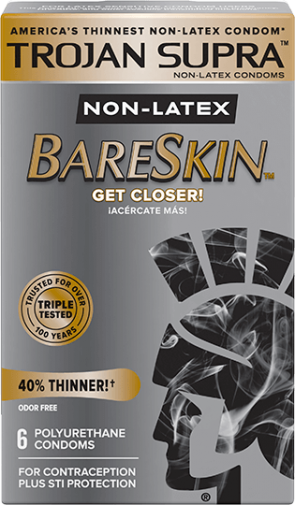 Trojan - Supra Non-latex Bareskin Condom 6's Pack photo