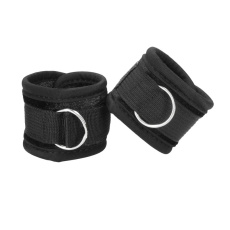 Ouch - Velvet Wrist Cuffs - Black photo