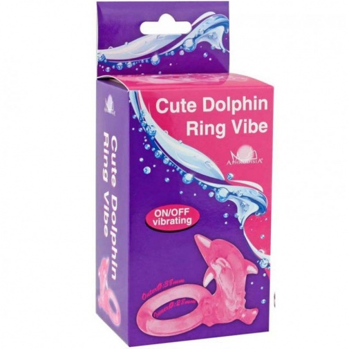 Aphrodisia - Cute Dolphin Ring Vibe - Pink photo