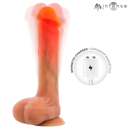 Intense - Bradley Heating Vibro Dildo 21cm - Skin photo