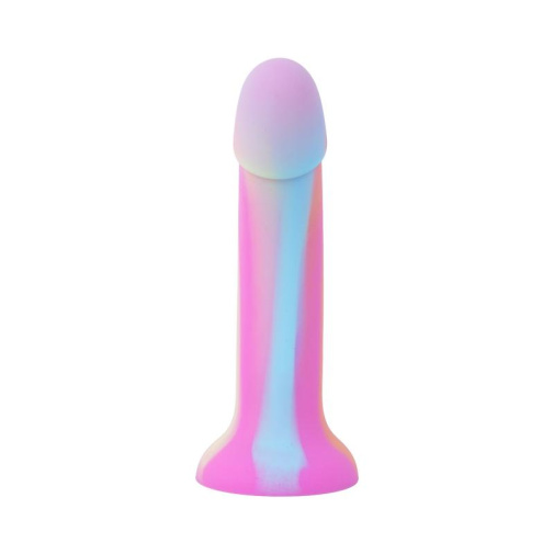 Easytoys - Glow Candy Swirl Dildo 19cm - Pink photo