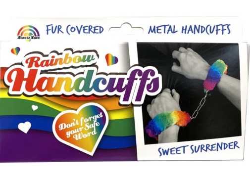 Spencer&Fleetwood - Lined Handcuffs - Rainbow photo