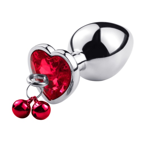 SMVIP - Metal Heart Plug w Bells L - Red 照片