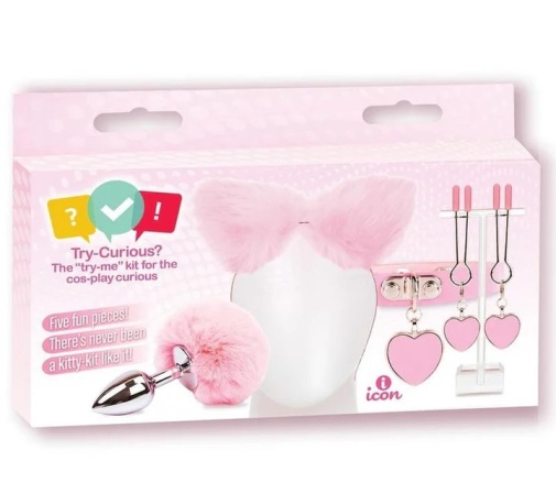 Icon Brands - Try-Curious Kitty Bondage Set - Pink 照片