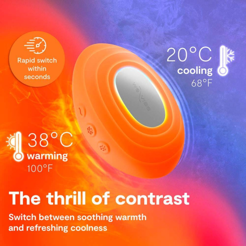 We-Vibe - Temp 可调节冷热感按摩器 - 橘红色 照片