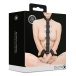 Ouch - Restraint Harness w Collar & Hand Cuffs - Black 照片-7