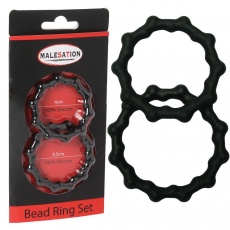 Malesation - Bead Ring Set - Black photo