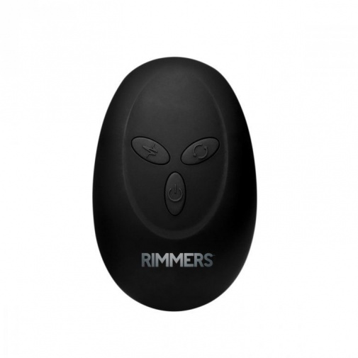Rimmers - Slim M 款弧形遥控后庭塞 - 黑色 照片
