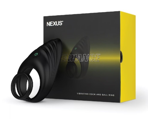 Nexus - Enhance Vibro Ring w Ball Stretcher - Black photo