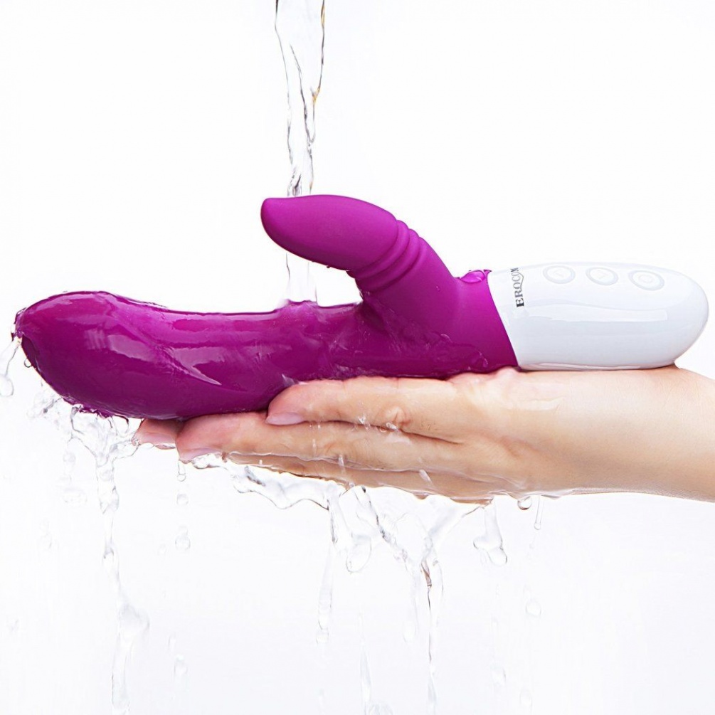 PEGASUS Pegasus licking double shock stick, simulation finge... Erocome - Pegasus - Deep Rose photo-5
