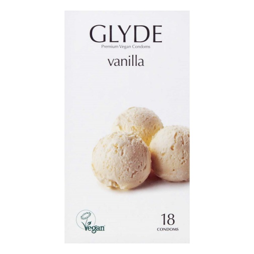 Glyde Vegan - 香草味安全套 - 18 片装 照片