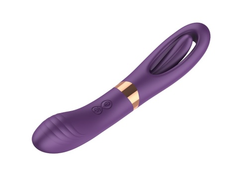 Secwell - Lisa Flicking Dual Vibrator - Purple 照片