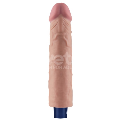 Lovetoy - 9.5" Real Softee Vibro Dildo - Flesh photo