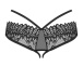 Obsessive - Donarella Crotchless Panties - Black - M/L photo-5