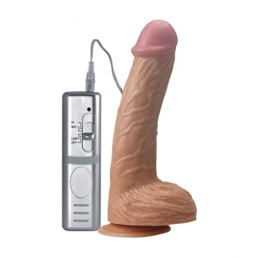 Lovetoy - 8.7" Real Extreme Vibrating Dildo - Flesh photo