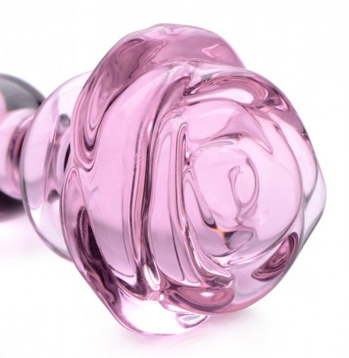 Booty Sparks - Rose Glass Anal Plug M - Pink photo